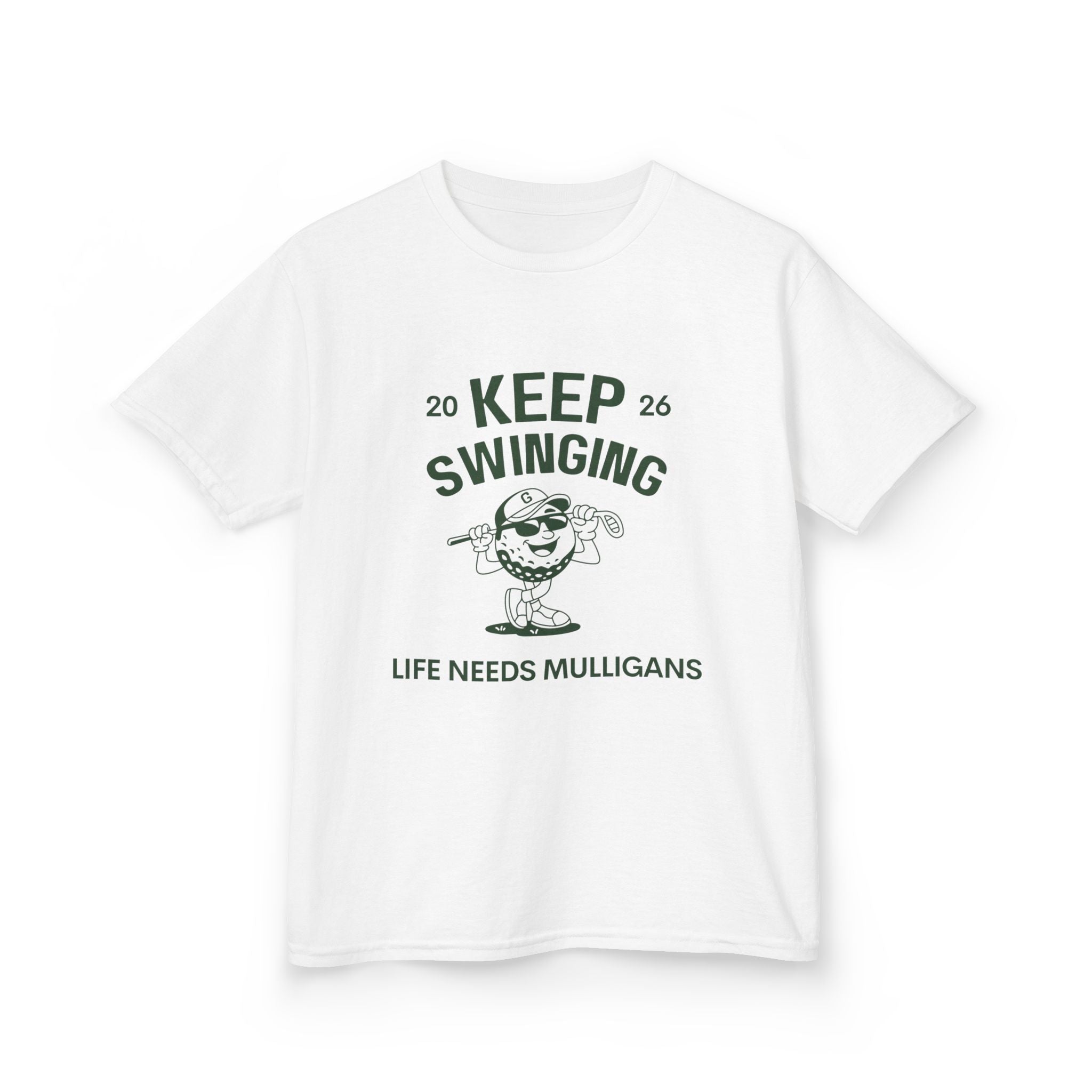 Keep Swinging" life needs mulligans - youth t shirt