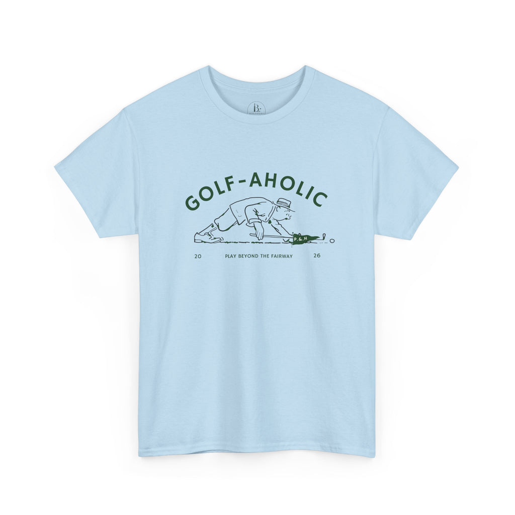 Golf-Aholic -Mens vintage T- Shirt