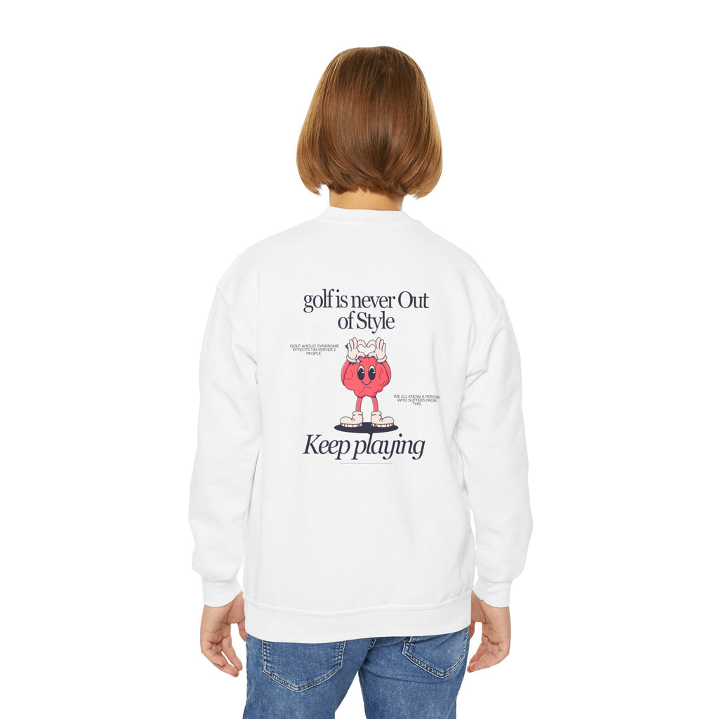 golf is never out of style youth sweatshirt