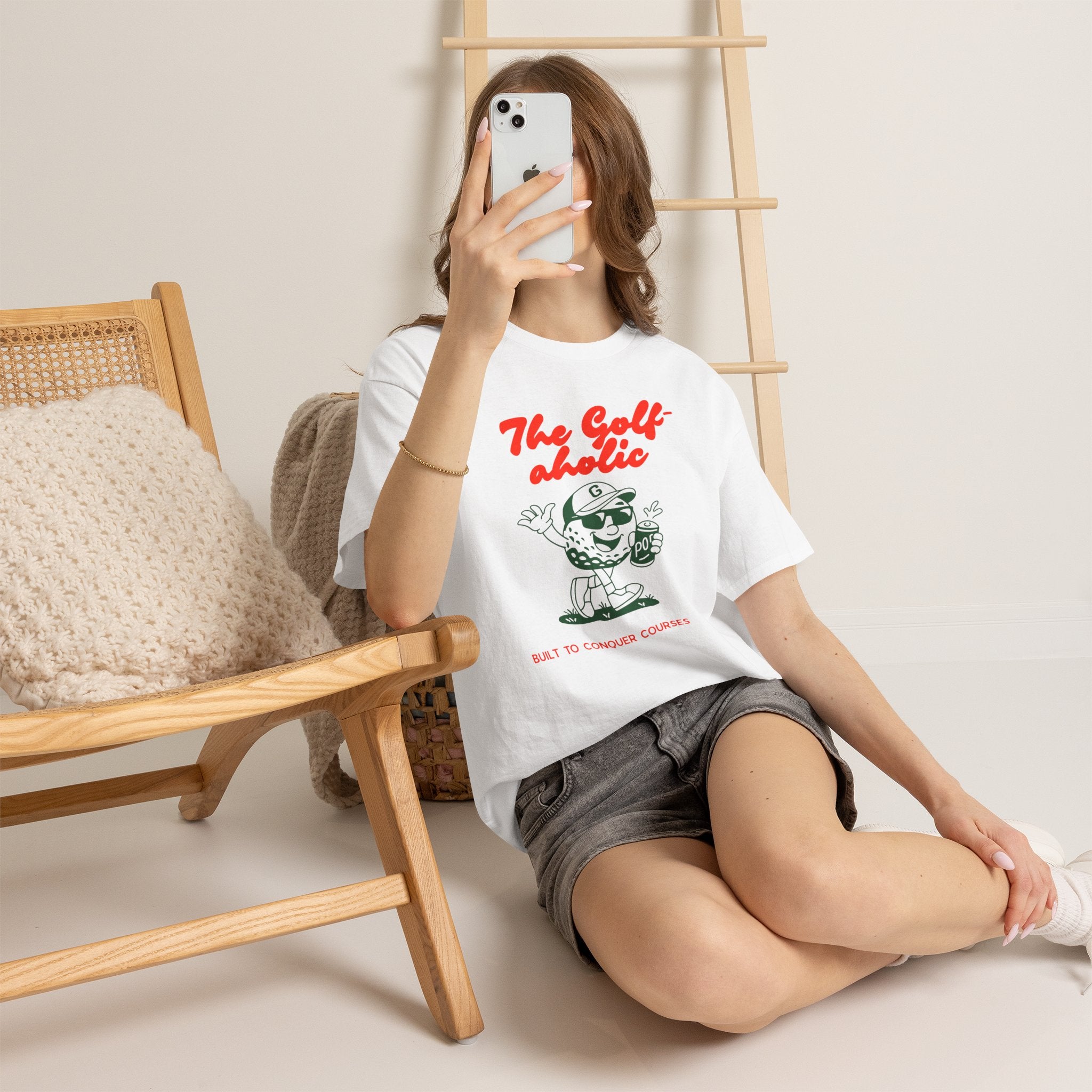 Golf-Aholic — Women's Retro Golf T - shirt