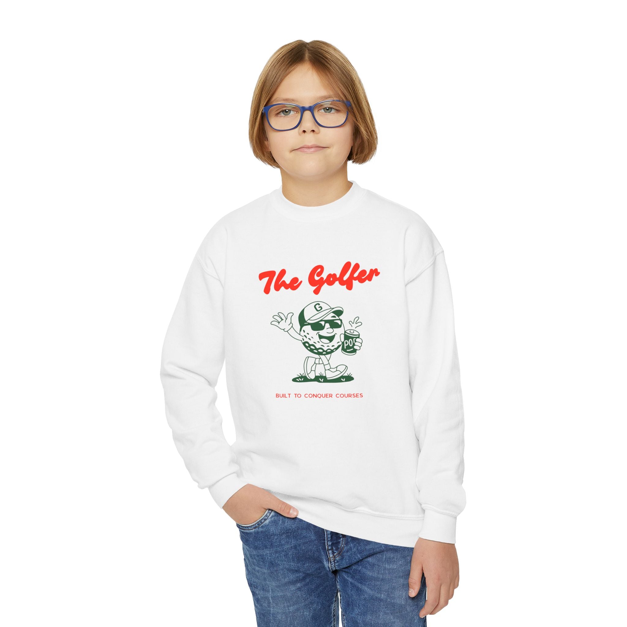 "The Golfer"  Retro Youth Sweatshirt