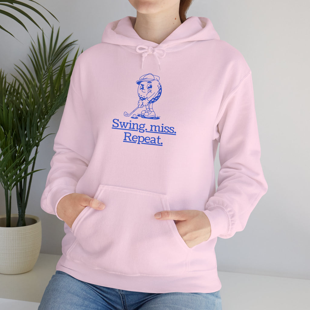 Swing, miss. Repeat.  Golf Hoodie — for all Golf lovers