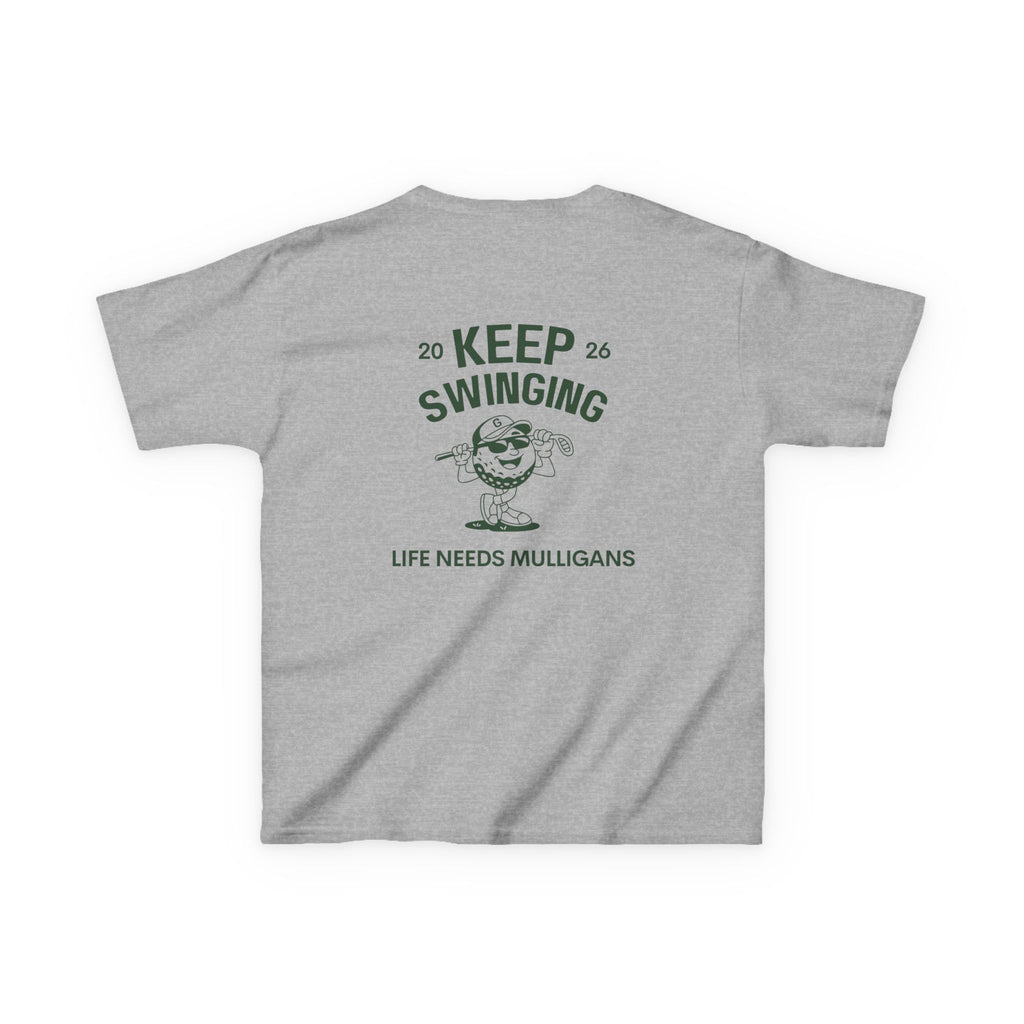 Keep Swinging" life needs mulligans - youth t shirt