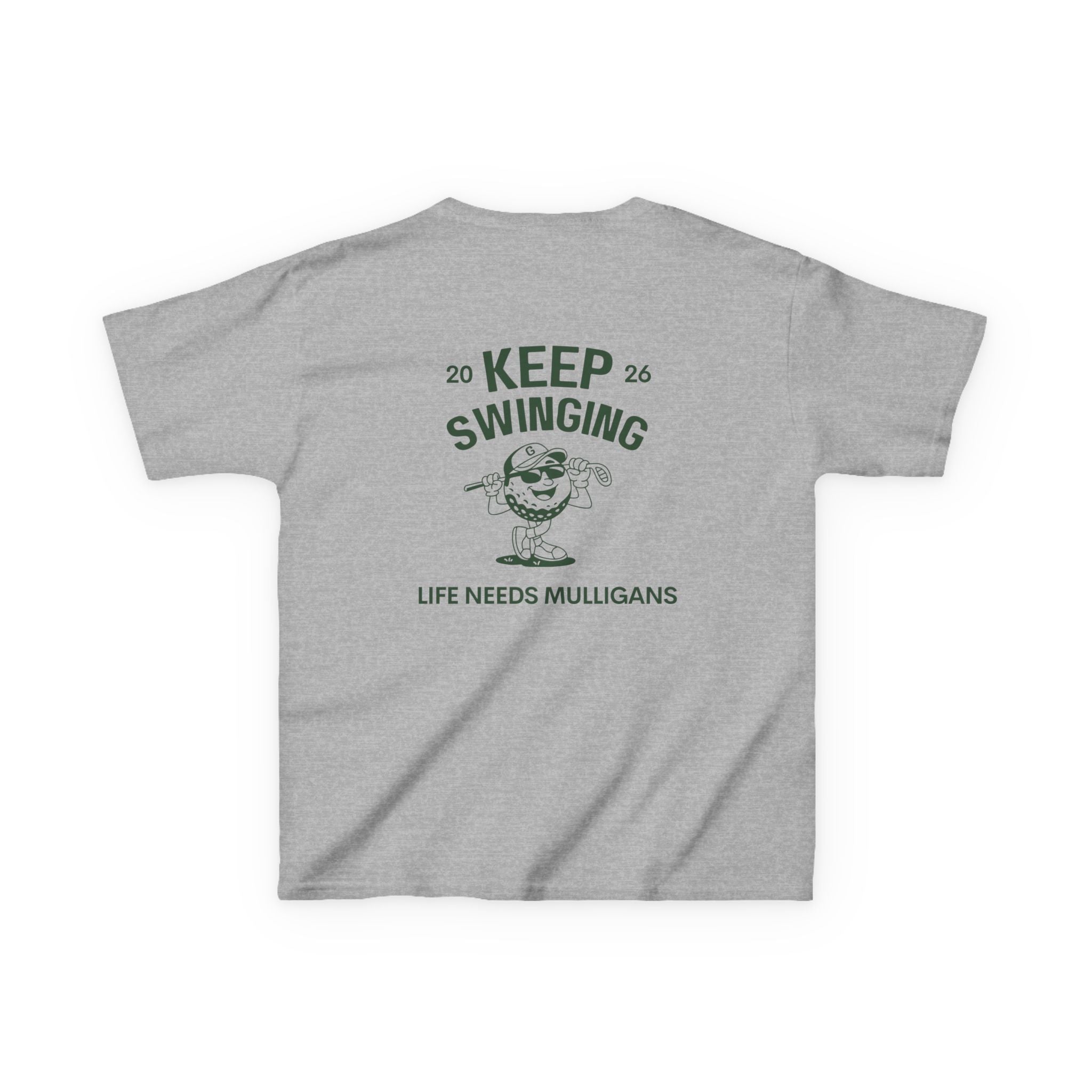 Keep Swinging" life needs mulligans - youth t shirt