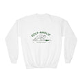 Golf-Aholic Youth Crewneck Sweatshirt — Funny Kids Golf Pullover