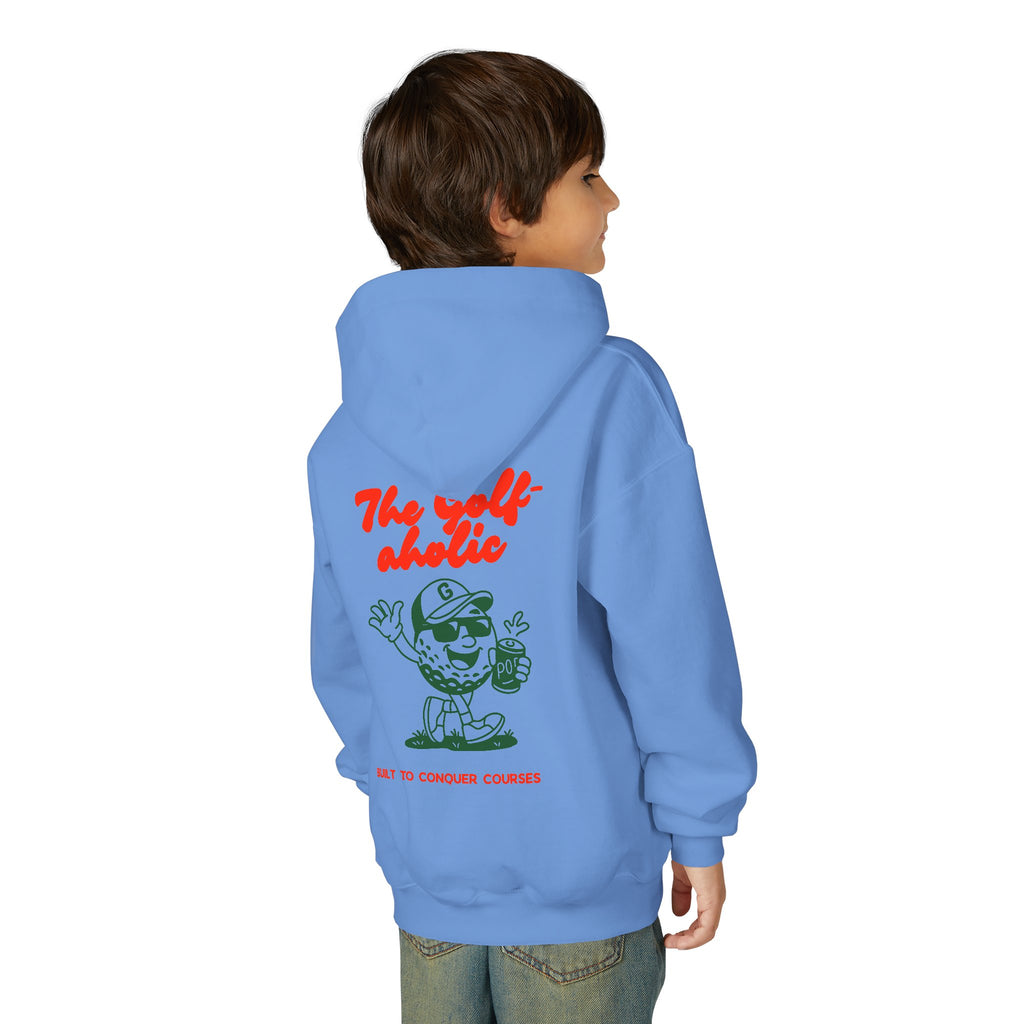Golf-aholic Youth Hoodie – Cute Kids Sweatshirt