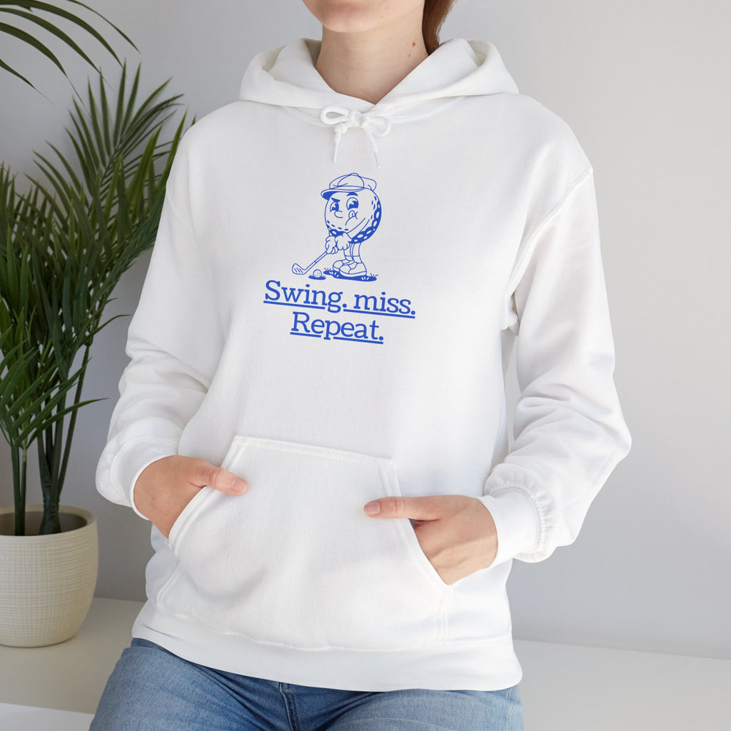Swing, miss. Repeat.  Golf Hoodie — for all Golf lovers