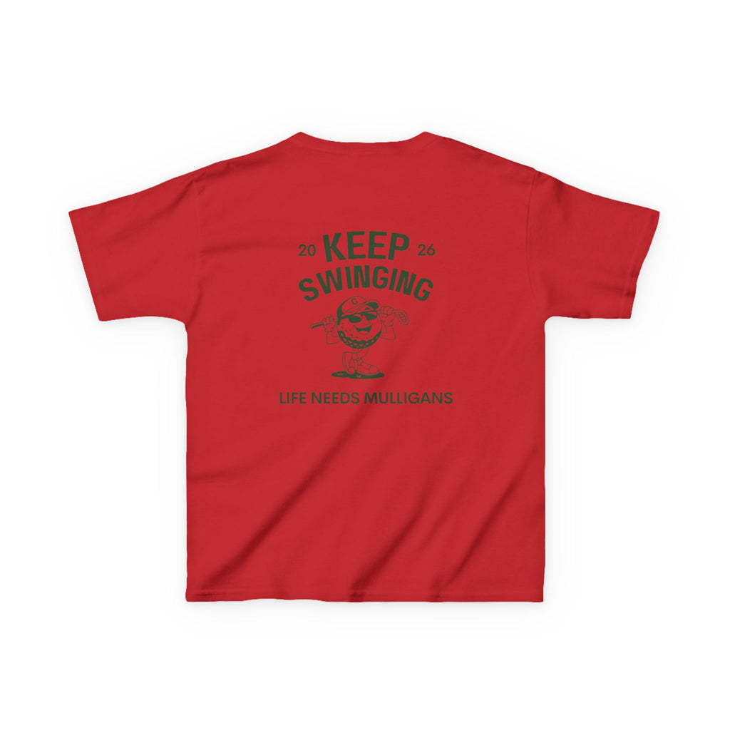Keep Swinging" life needs mulligans - youth t shirt