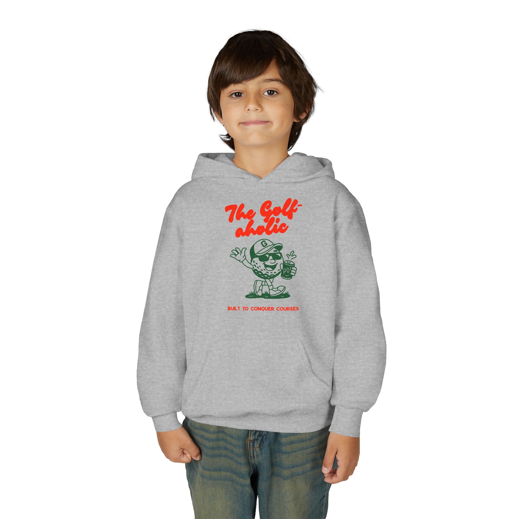 Golf-aholic Youth Hoodie – Cute Kids Sweatshirt