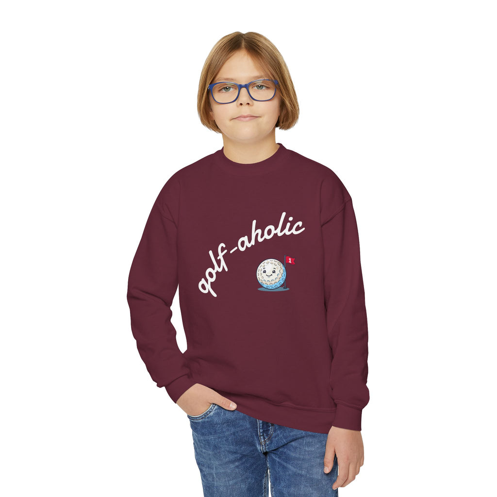 golf-aholic Youth Crewneck Sweatshirt