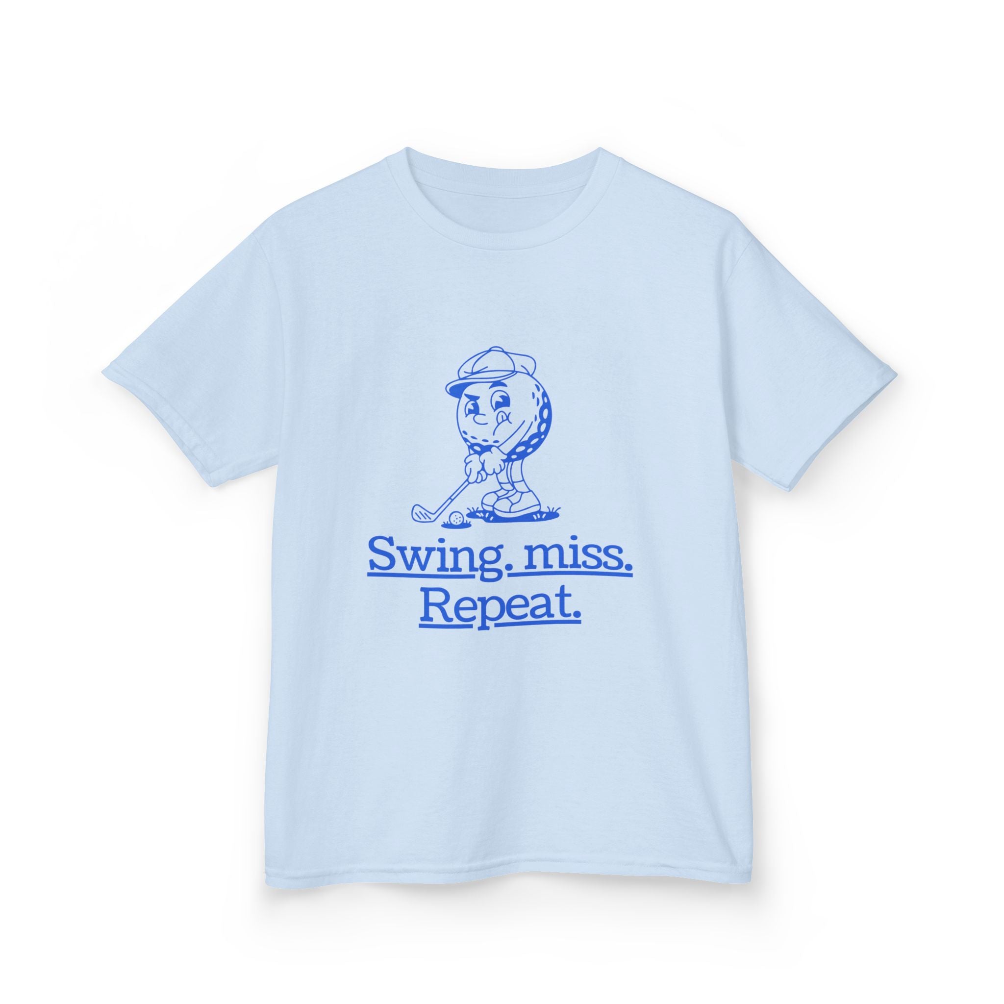Swing-miss- repeat - funny youth golf t shirt