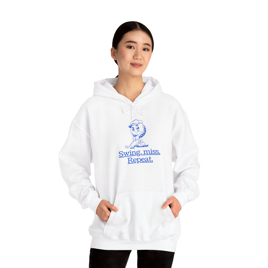 Swing, miss. Repeat.  Golf Hoodie — for all Golf lovers