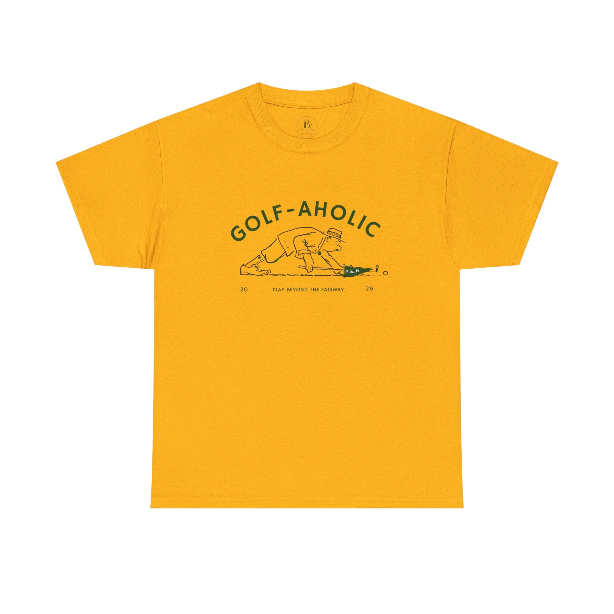 Golf-Aholic -Mens vintage T- Shirt