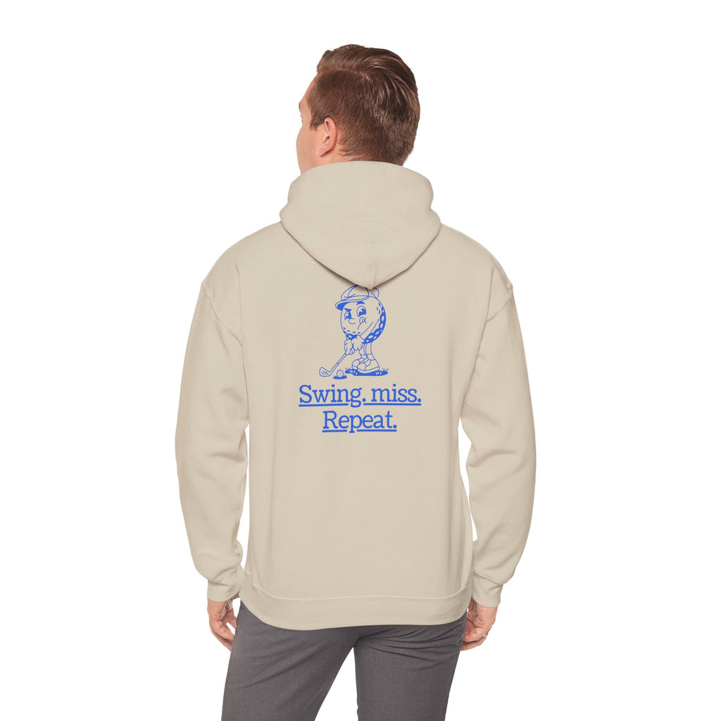 Swing, miss. Repeat.  Golf Hoodie — for all Golf lovers