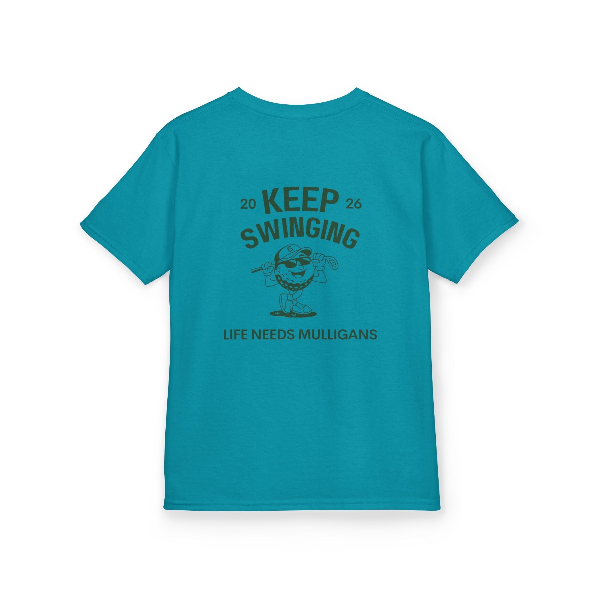 Keep Swinging" life needs mulligans - youth t shirt
