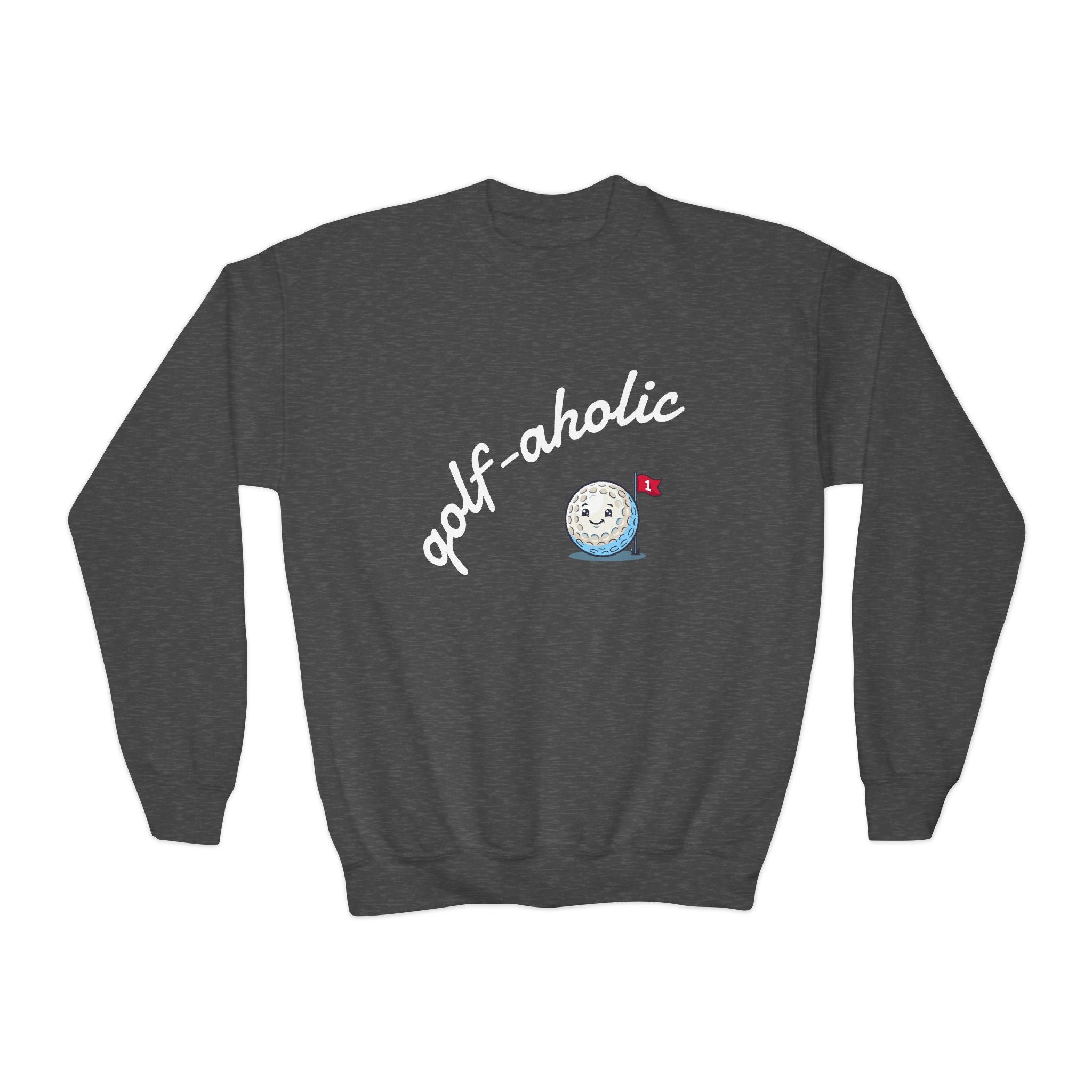 golf-aholic Youth Crewneck Sweatshirt