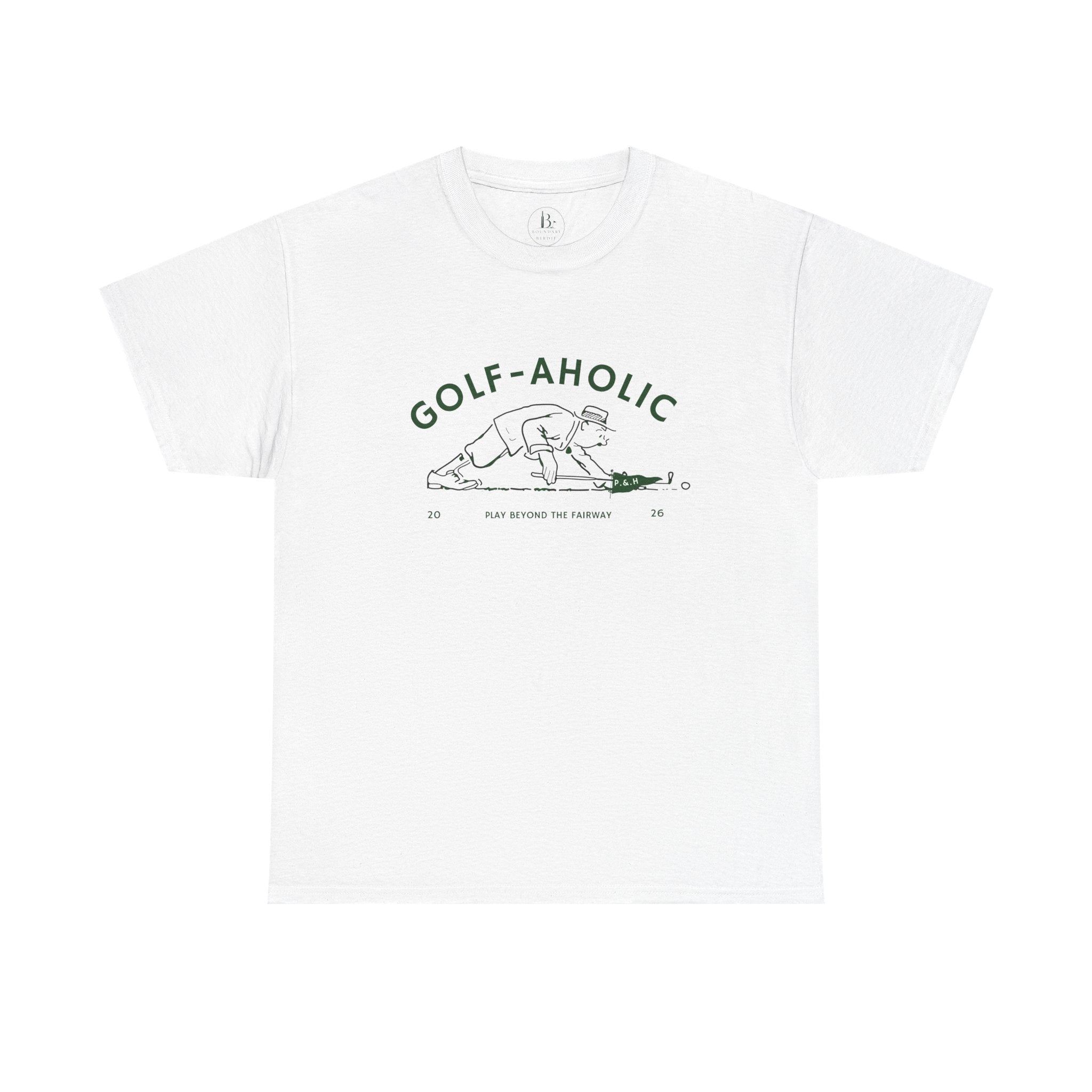 Golf-Aholic -Mens vintage T- Shirt