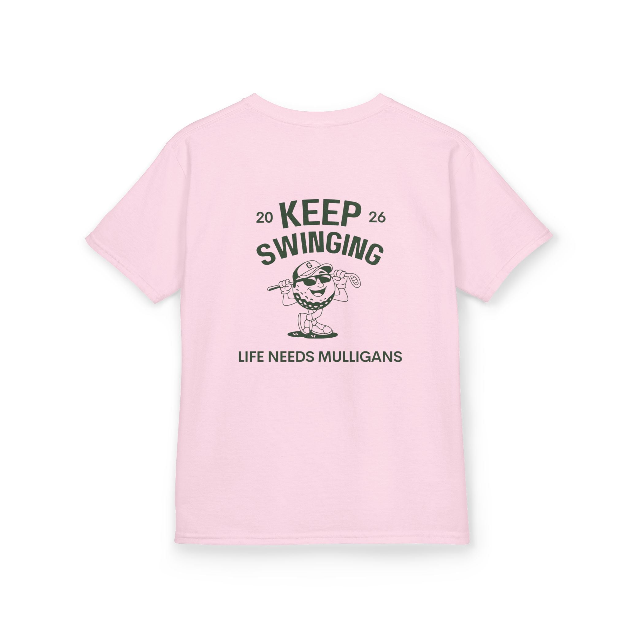 Keep Swinging" life needs mulligans - youth t shirt