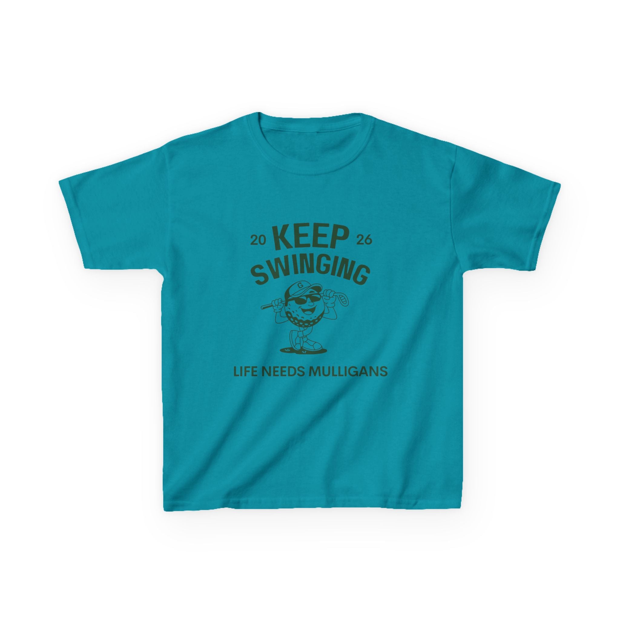 Keep Swinging" life needs mulligans - youth t shirt