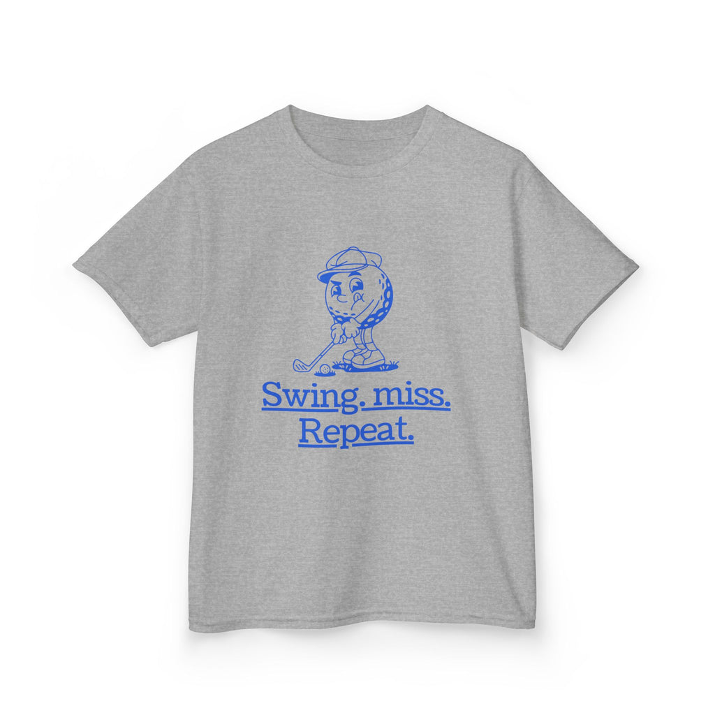 Swing-miss- repeat - funny youth golf t shirt