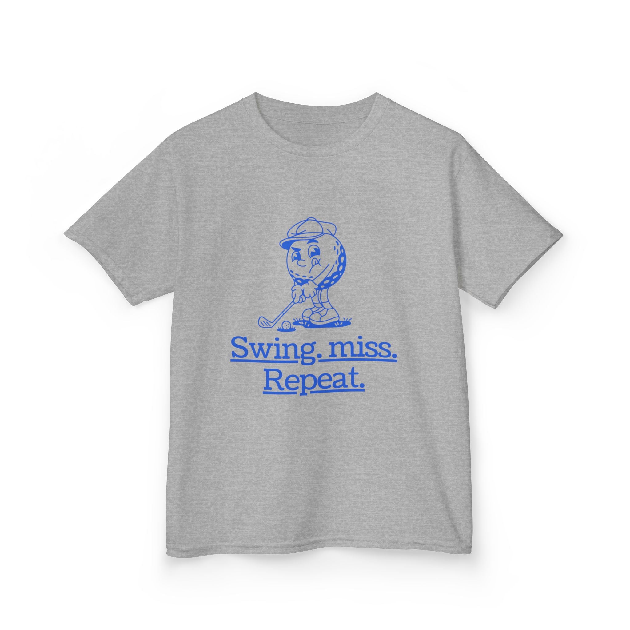 Swing-miss- repeat - funny youth golf t shirt
