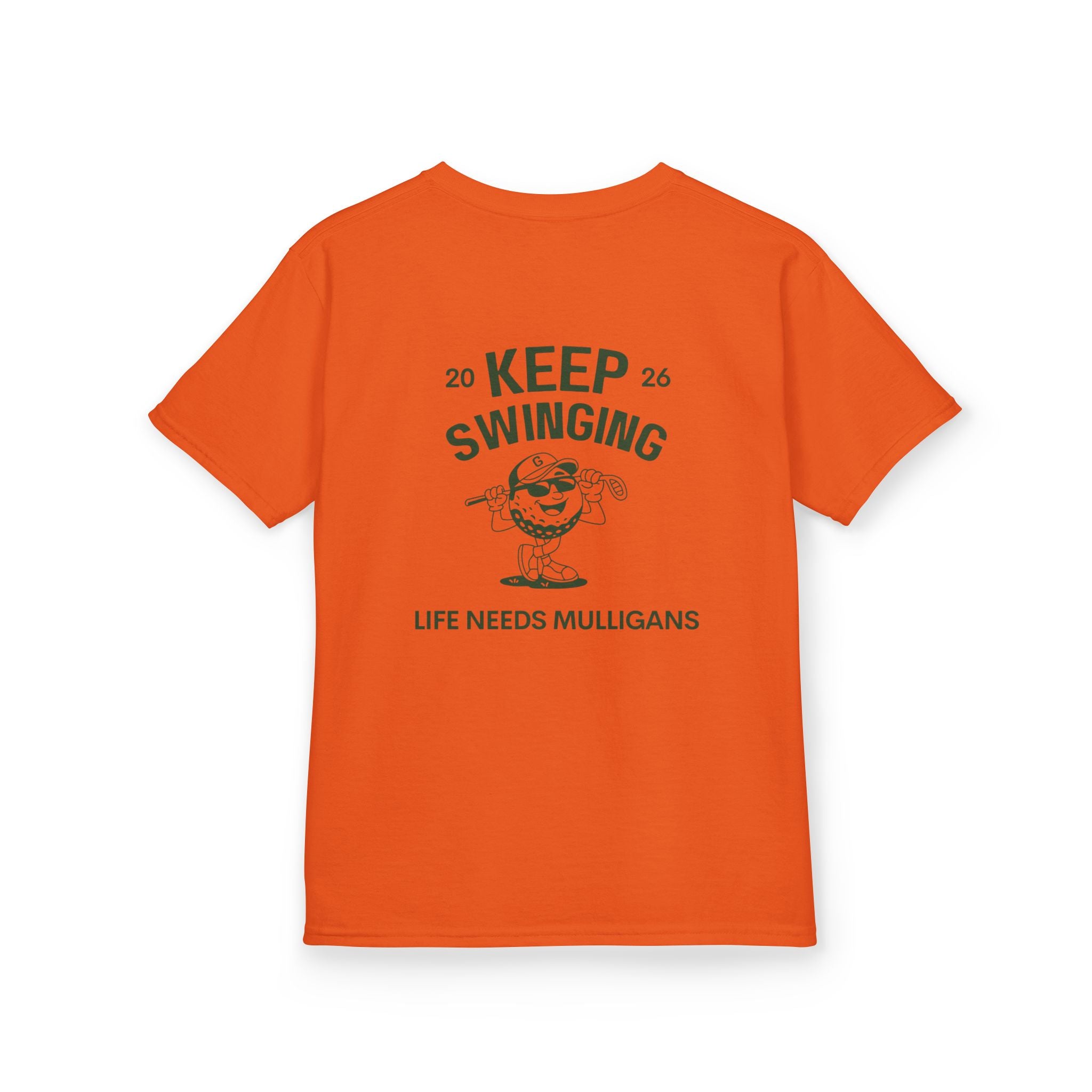 Keep Swinging" life needs mulligans - youth t shirt