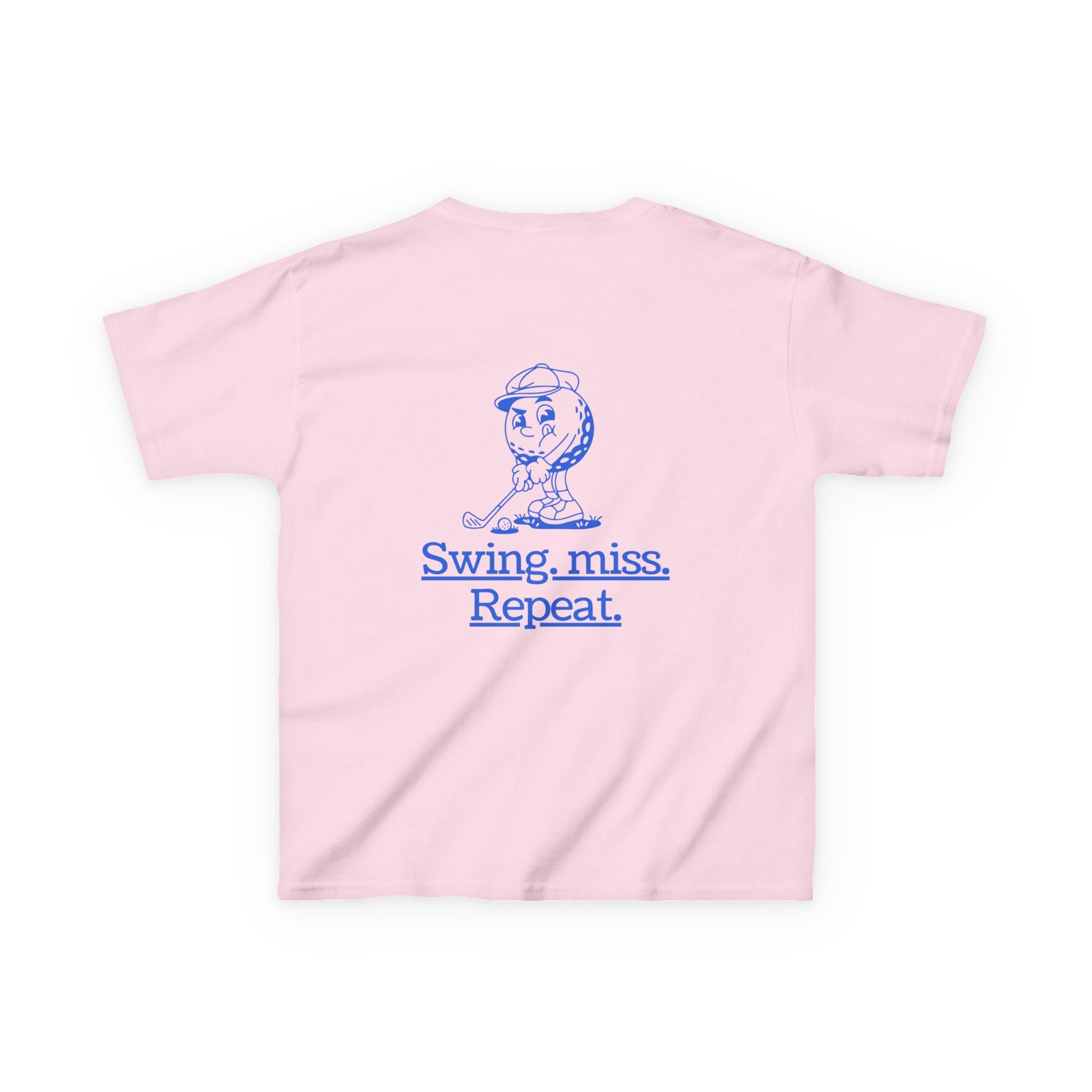 Swing-miss- repeat - funny youth golf t shirt