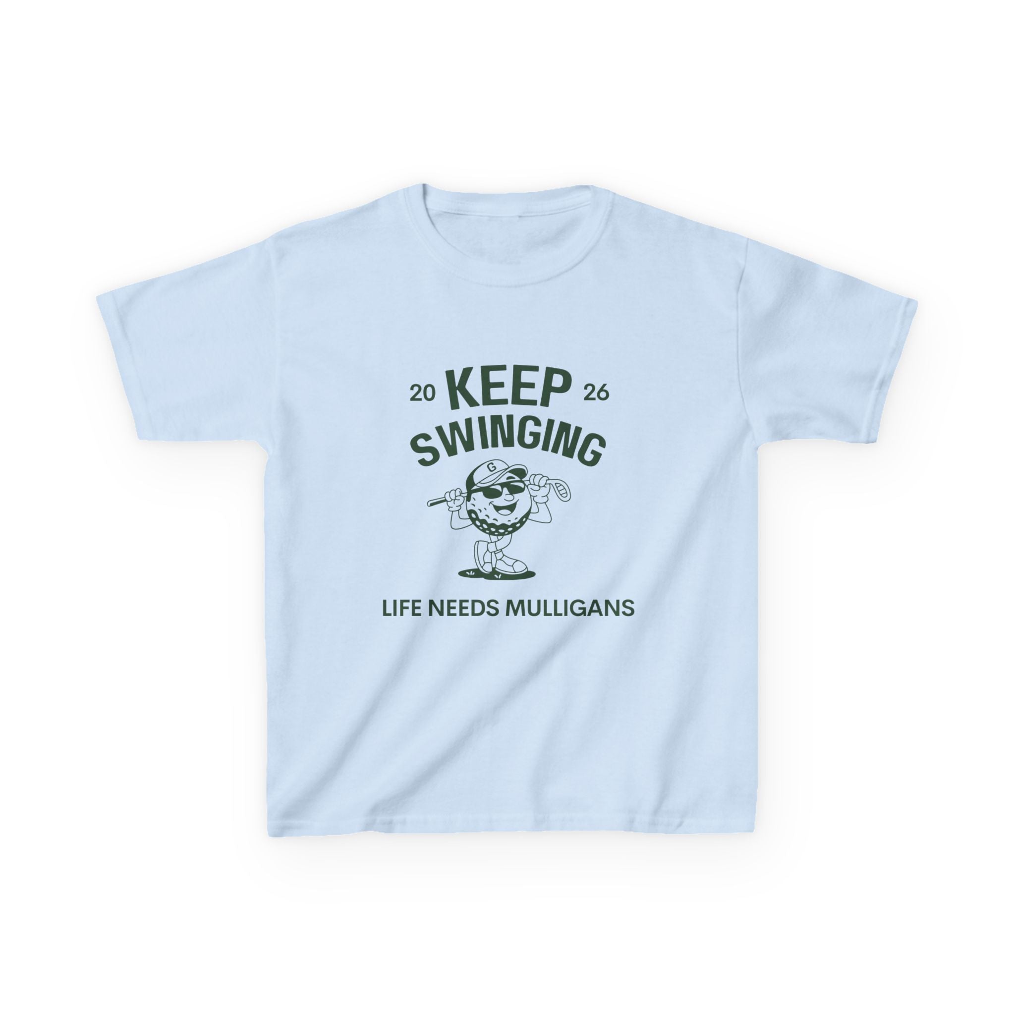 Keep Swinging" life needs mulligans - youth t shirt