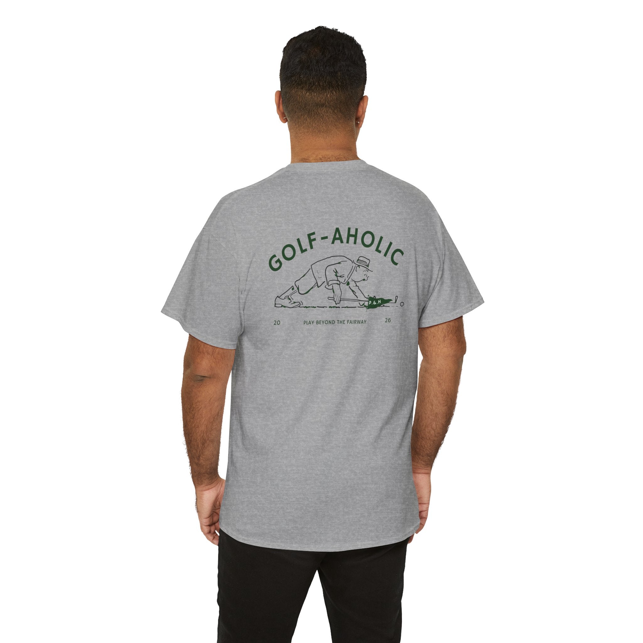 Golf-Aholic -Mens vintage T- Shirt