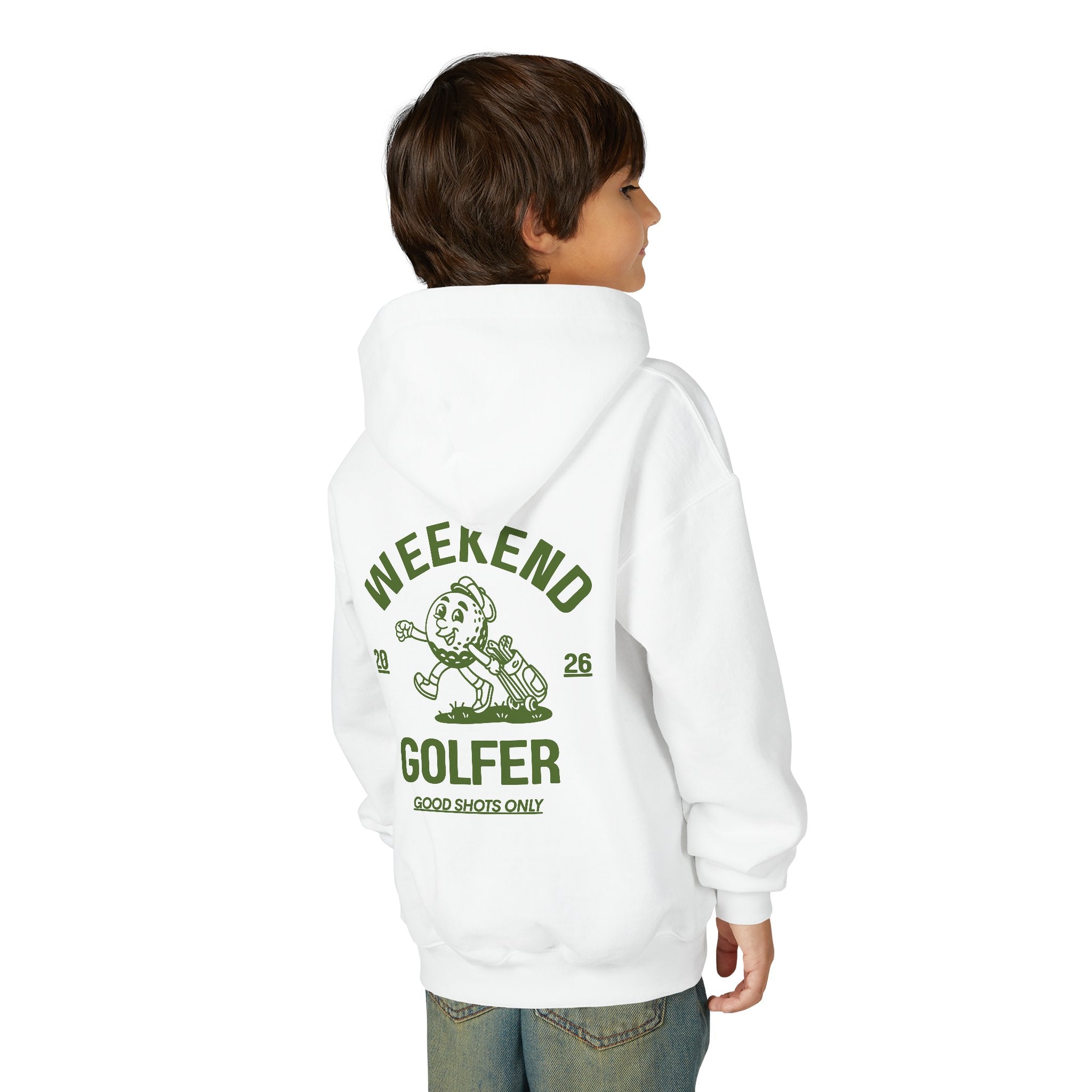 Weekend Golfer Hoodie — Youth Good Shots Only
