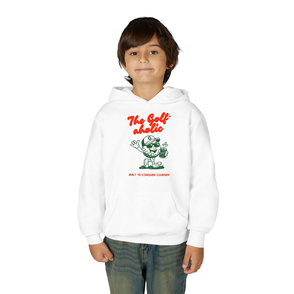 Golf-aholic Youth Hoodie – Cute Kids Sweatshirt
