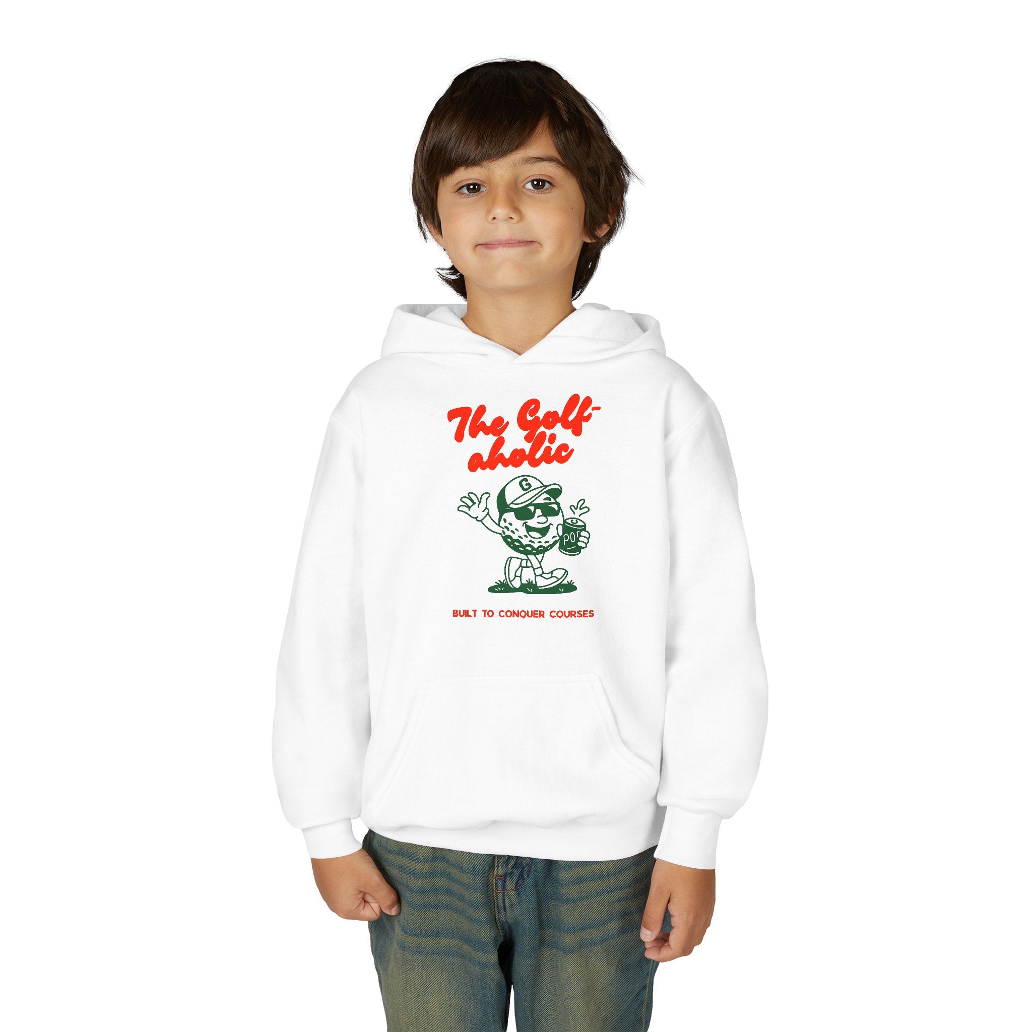 Golf-aholic Youth Hoodie – Cute Kids Sweatshirt