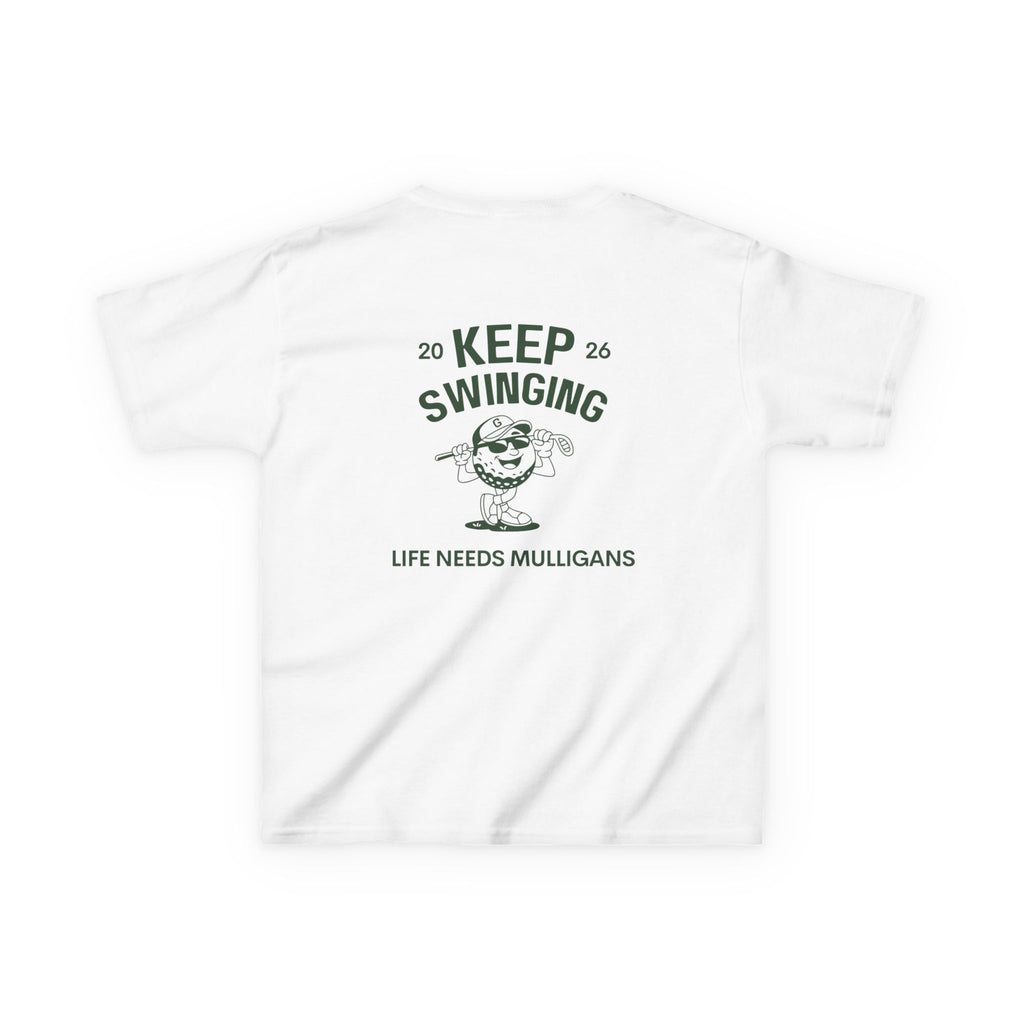Keep Swinging" life needs mulligans - youth t shirt
