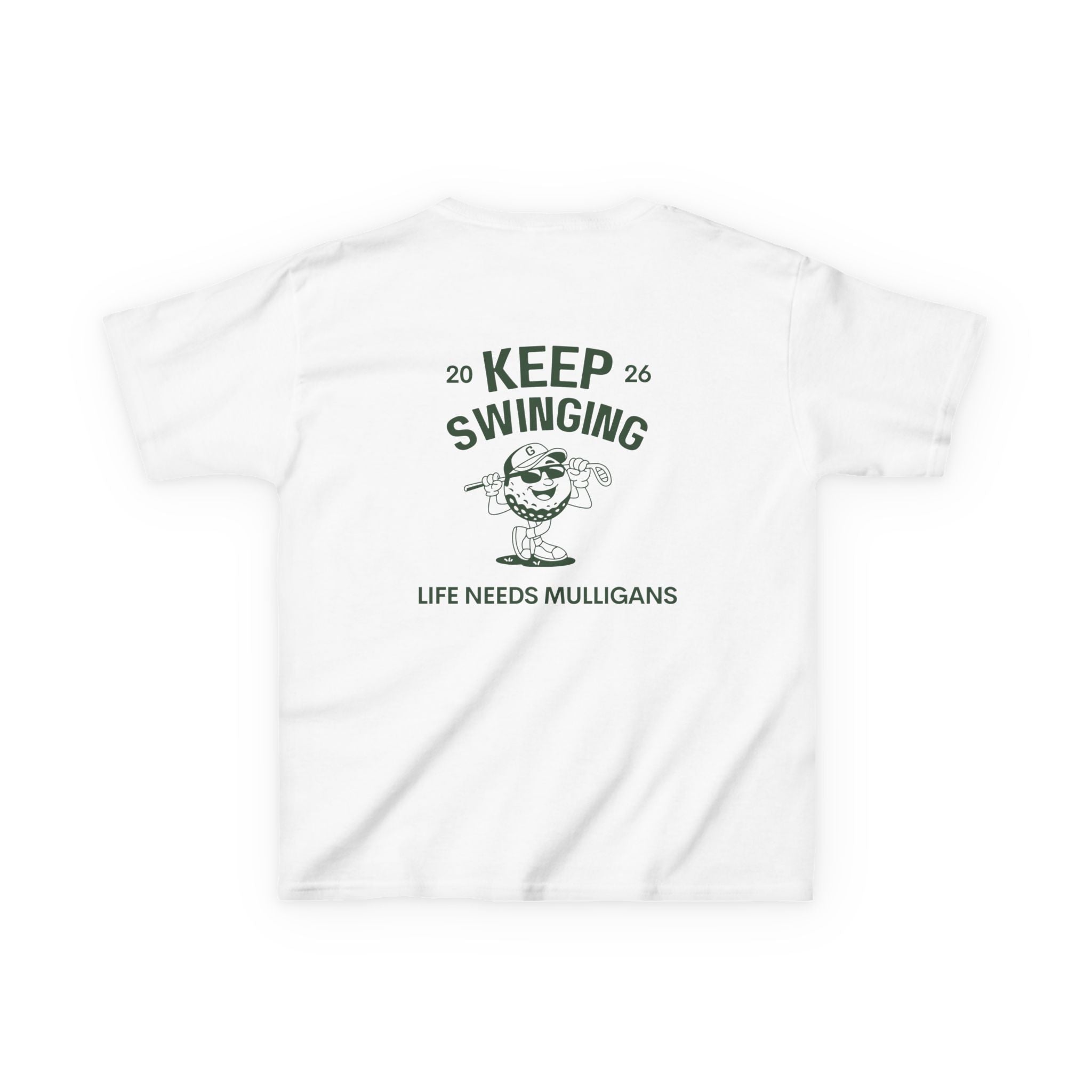 Keep Swinging" life needs mulligans - youth t shirt