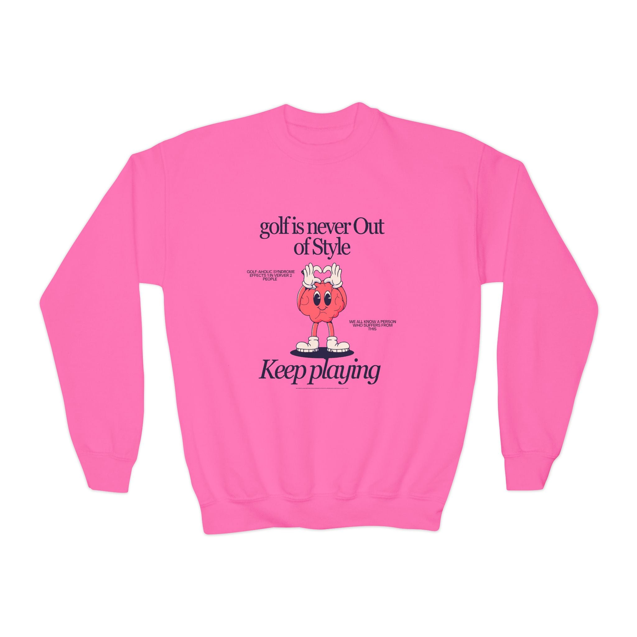 golf is never out of style youth sweatshirt