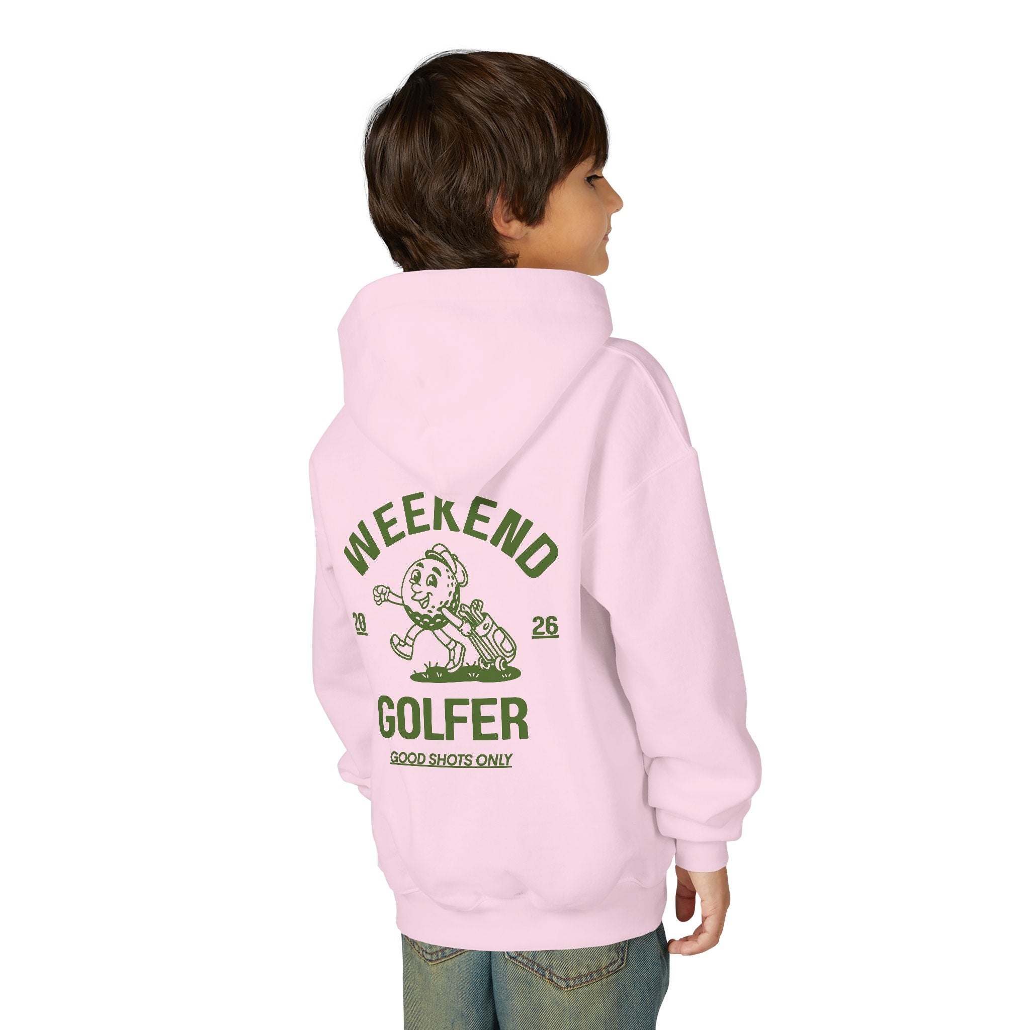 Weekend Golfer Hoodie — Youth Good Shots Only