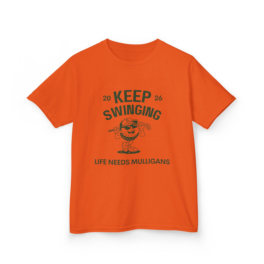Keep Swinging" life needs mulligans - youth t shirt