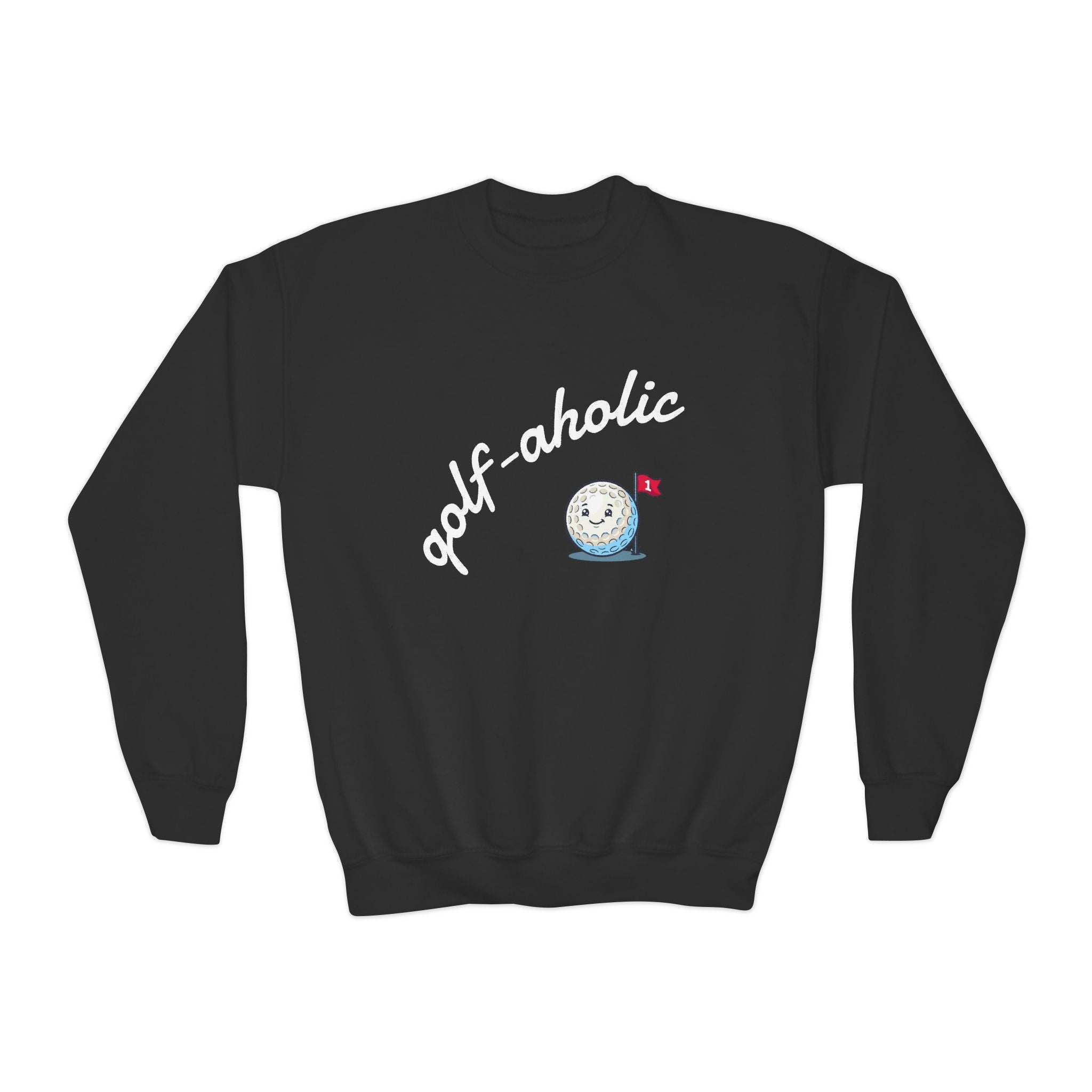 golf-aholic Youth Crewneck Sweatshirt