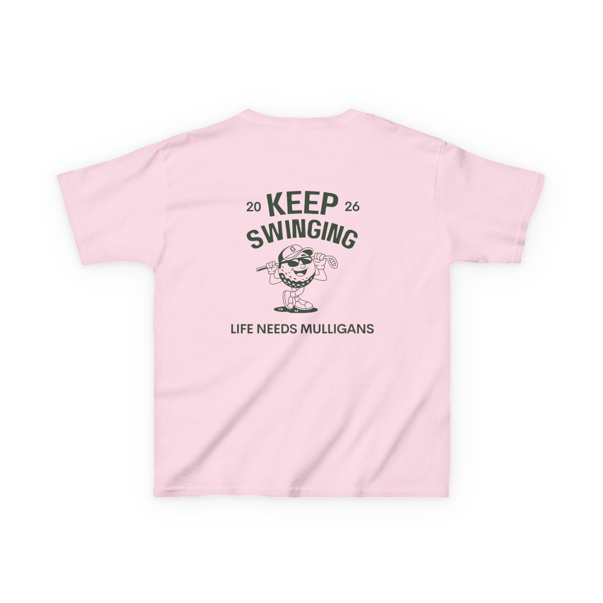 Keep Swinging" life needs mulligans - youth t shirt