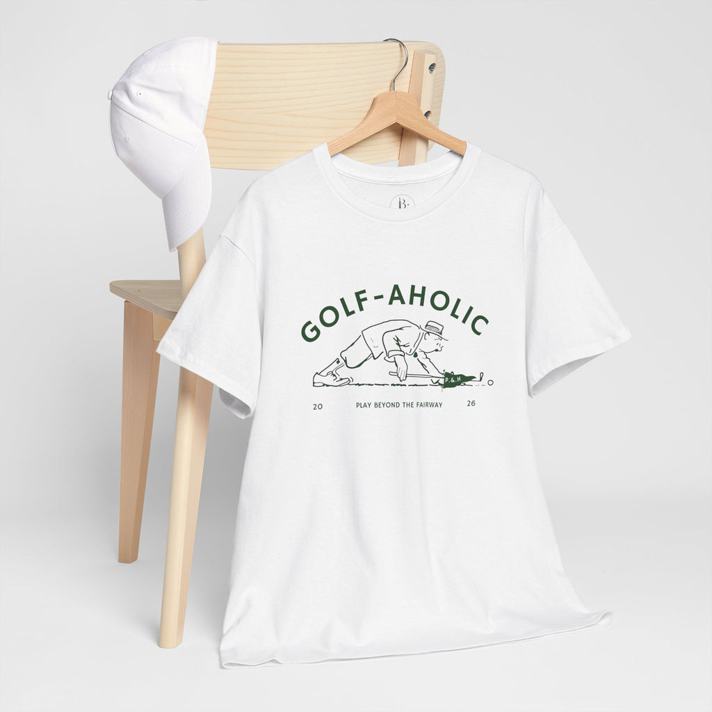 Golf-Aholic -Mens vintage T- Shirt