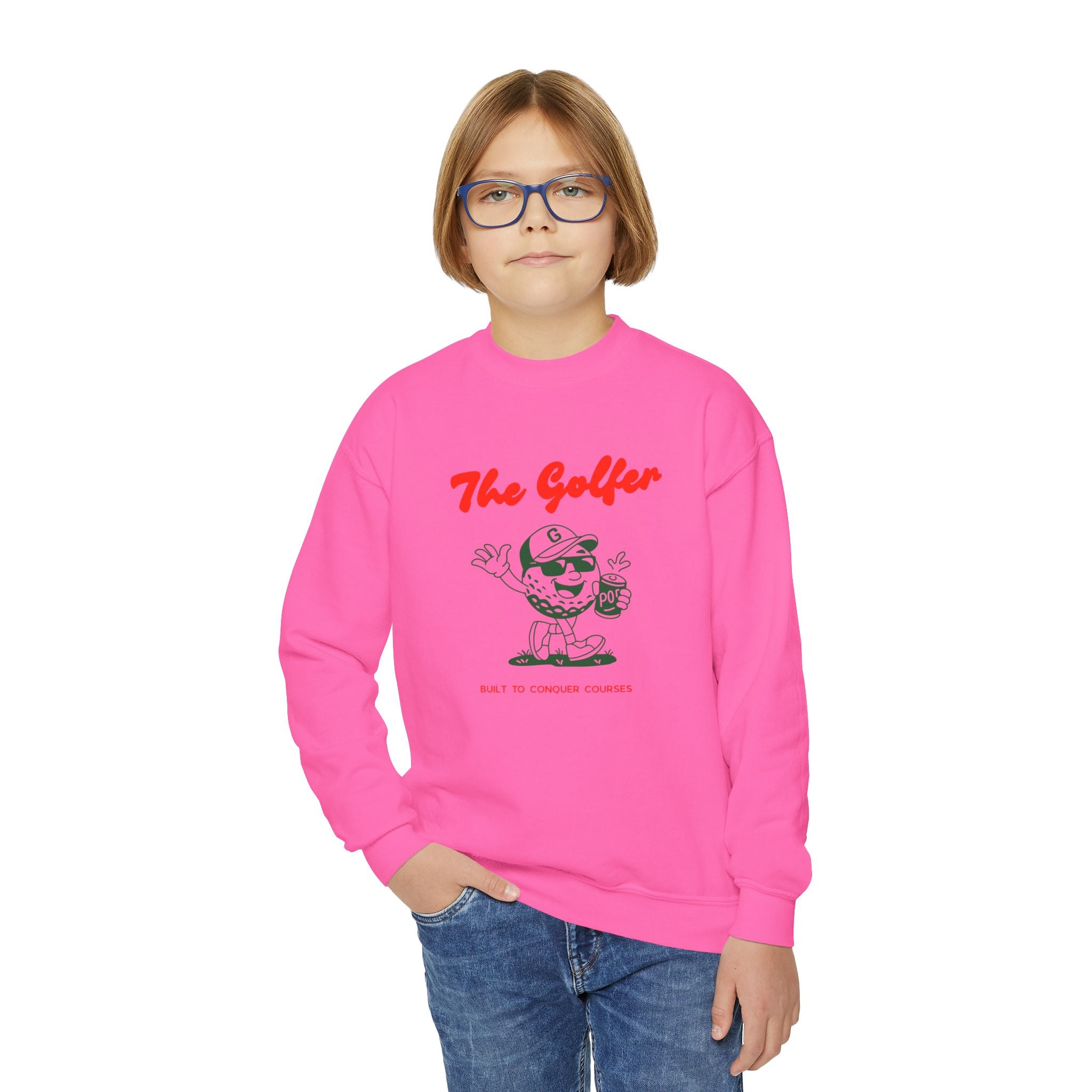 "The Golfer"  Retro Youth Sweatshirt