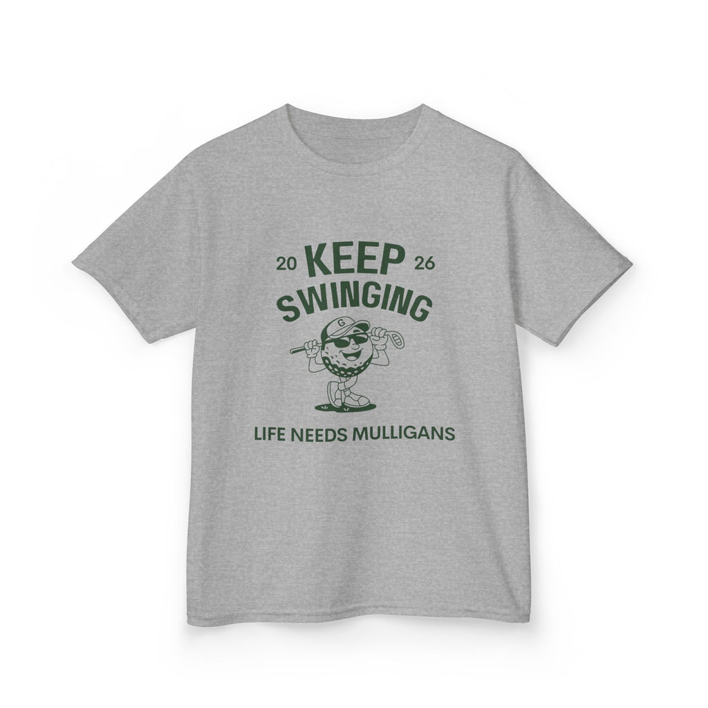 Keep Swinging" life needs mulligans - youth t shirt