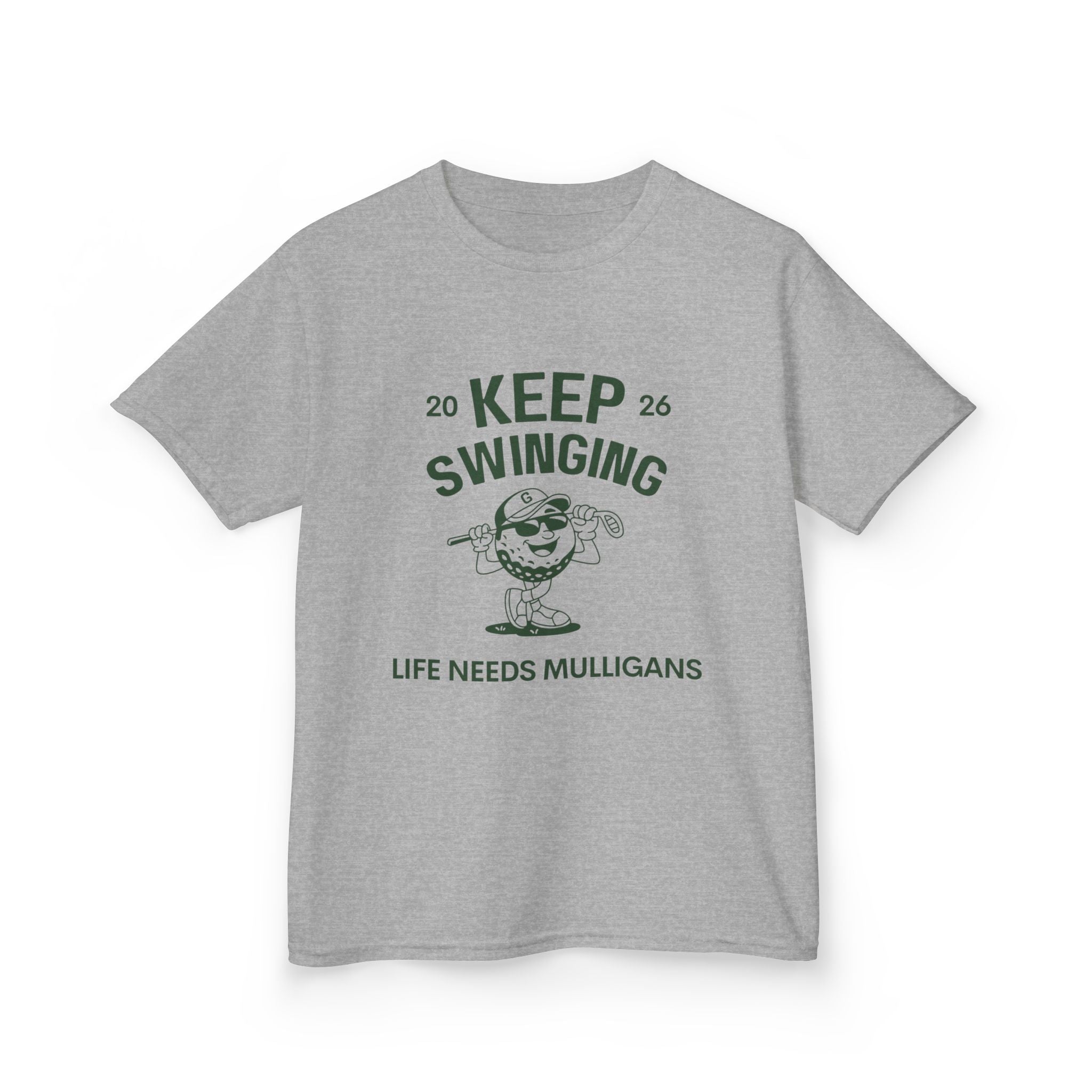 Keep Swinging" life needs mulligans - youth t shirt