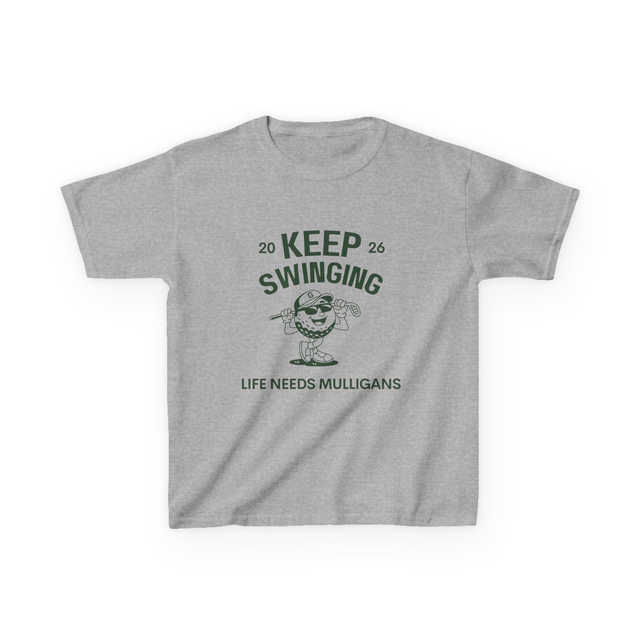 Keep Swinging" life needs mulligans - youth t shirt