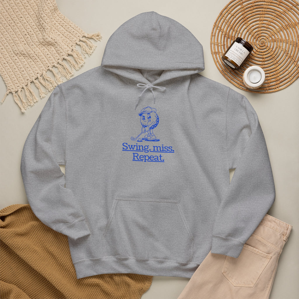 Swing, miss. Repeat.  Golf Hoodie — for all Golf lovers