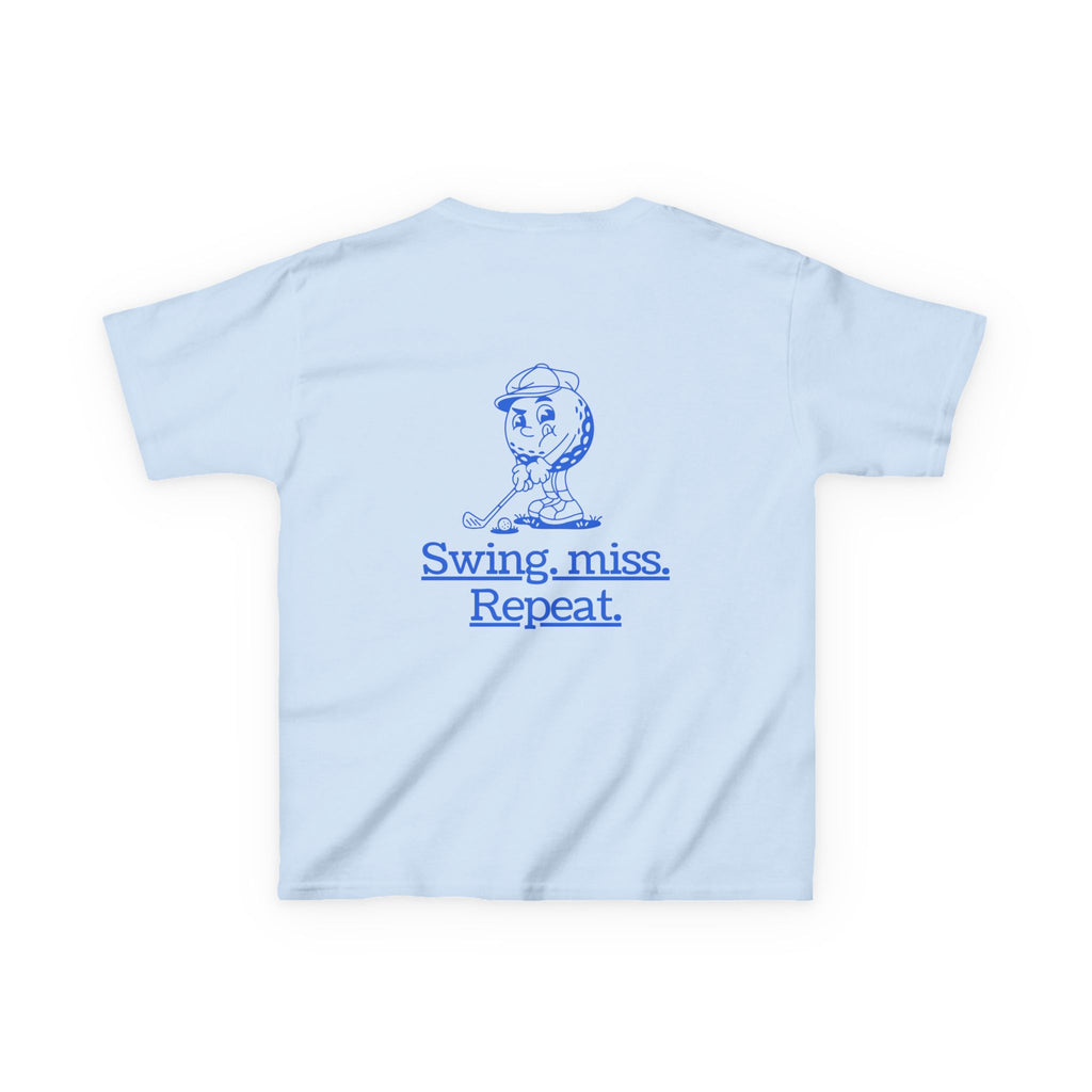 Swing-miss- repeat - funny youth golf t shirt