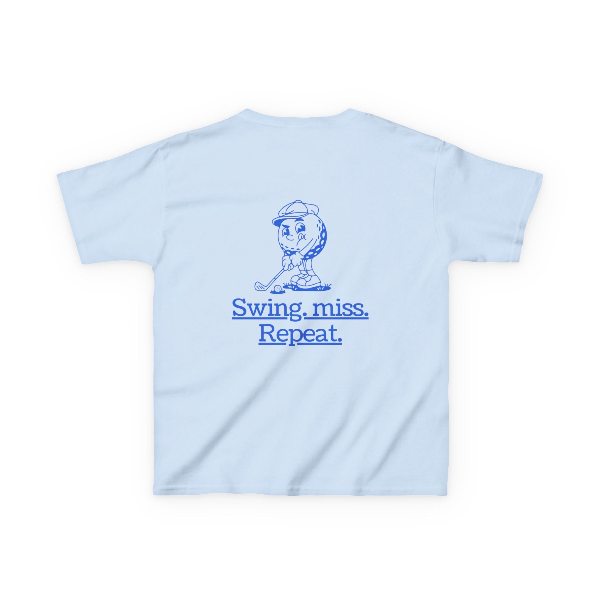 Swing-miss- repeat - funny youth golf t shirt
