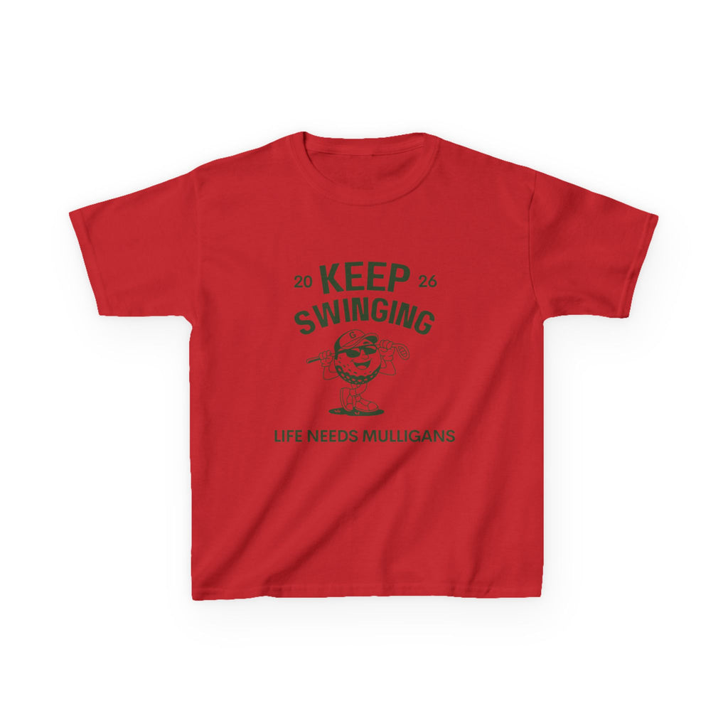 Keep Swinging" life needs mulligans - youth t shirt