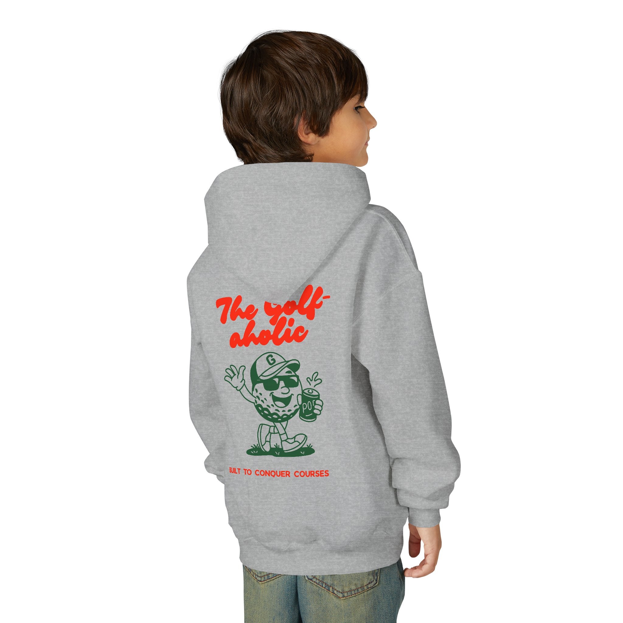 Golf-aholic Youth Hoodie – Cute Kids Sweatshirt