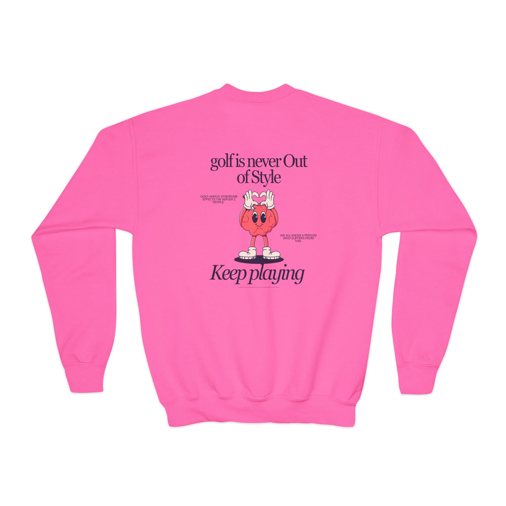 golf is never out of style youth sweatshirt